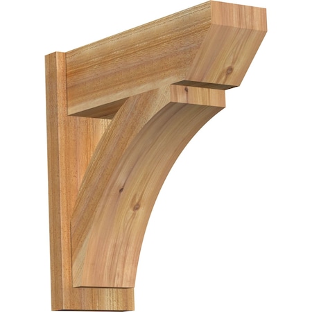 Ekena Millwork Thorton Slat Rough Sawn Outlooker, Western Red Cedar, 8"W x 24"D x 24"H OUT08X24X24THR06RWR